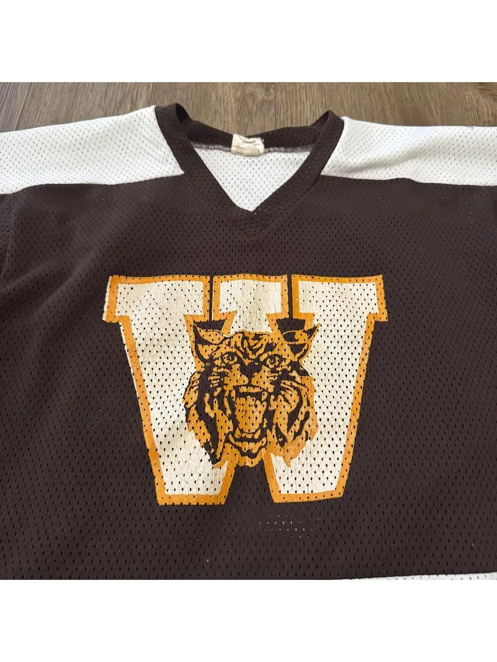 VTG 80s Darby Sportswear Wildcat Hockey Jersey M